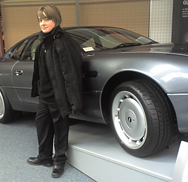 Marc and a grey car