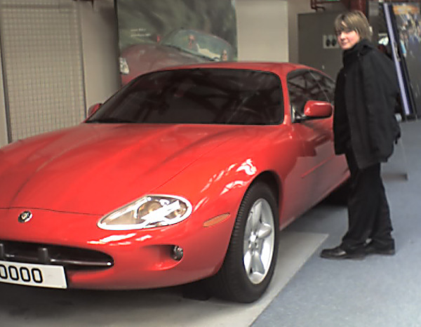 Marc and a red car