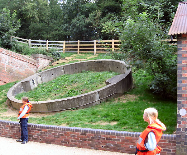 A section of the tunnel restoration.