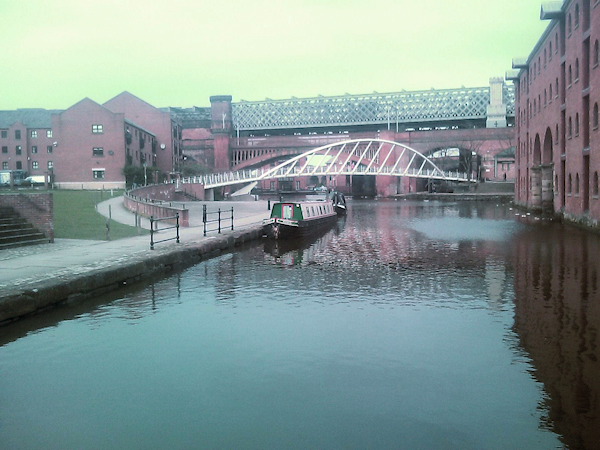 New bridge at Castlefields Basin, Manchester