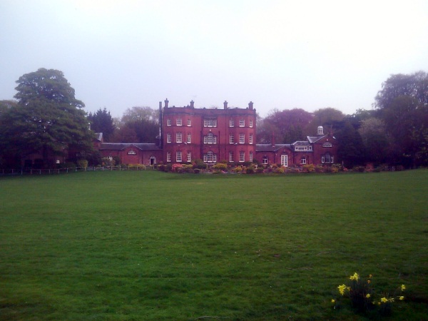 Large red brick stately home