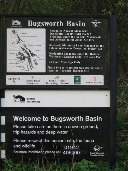 Information sign at Bugsworth Basin