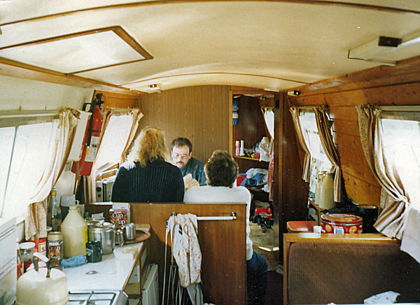 Crew eating breakfast