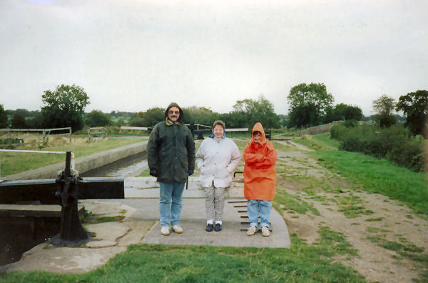 Crew in wet weather gear