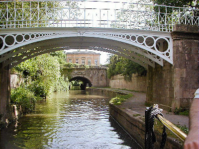 Pretty bridges on entering Bath